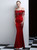 In Stock:Ship in 48 Hours Red Spaghetti Straps Beading Party Dresst