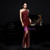 In Stock:Ship in 48 Hours Burgundy One Shoulder Sequins Beading Party Dress