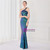 In Stock:Ship in 48 Hours Green One Shoulder Sequins Party Dress