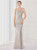 In Stock:Ship in 48 Hours Silver Sequins One Shoulder Long Party Dress