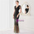 In Stock:Ship in 48 Hours Black Cap Sleeve Sequins Beading Party Dress