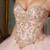 Pink Ball Gown Spaghetti Straps Tulle Beaded Quinceanera Dresses