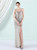 In Stock:Ship in 48 Hours Apricot Sequins Split Party Dresst