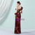 In Stock:Ship in 48 Hours Dreamy Burgundy Sequins One Shoulder Party Dress