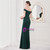 In Stock:Ship in 48 Hours Cheap Green Mermaid Off the Shoulder Party Dress