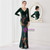 In Stock:Ship in 48 Hours Green Long Sleeve V-neck Party Dress