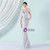 In Stock:Ship in 48 Hours Fancy Silver Spaghetti Straps Party Dress
