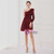 In Stock:Ship in 48 Hours Burgundy One Shoulder Sequins Mini Party Dress