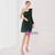 In Stock:Ship in 48 Hours Green One Shoulder Sequins Mini Party Dress