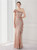 In Stock:Ship in 48 Hours New arrivals Gold Sequins One Shoulder Party Dress