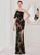 In Stock:Ship in 48 Hours Black Sequins One Shoulder Party Dress With Split