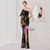 In Stock:Ship in 48 Hours Black Sequins One Shoulder Party Dress With Split