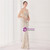 In Stock:Ship in 48 Hours Apricot Spaghetti Straps Sequins Beading Party Dress