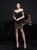 In Stock:Ship in 48 Hours Black Sequins Tassel Cap Sleeve Short Party Dress