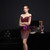 In Stock:Ship in 48 Hours Burgundy Sequins Tassel Cap Sleeve Short Party Dress