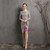 In Stock:Ship in 48 Hours Silver Sheath Long Sleeve Party Dress