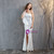 In Stock:Ship in 48 Hours White One Shoulder Split Party Dress