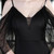 In Stock:Ship in 48 Hours Black Mermaid Spaghetti Straps Beading Party Dress