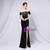 In Stock:Ship in 48 Hours Black Off the Shoulder Velvet Party Dress