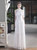 In Stock:Ship in 48 Hours White Halter Sequins Tulle Beading Party Dress