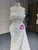 White Mermaid Strapless Beading Sequins Wedding Dress With detachable Train