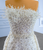 Heavy Beading Sequins Pearls Strapless Wedding Dress