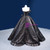 Black Tulle Strapless Pleats Hi Lo Prom Dress