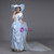Blue Satin Tulle Appliques Victorian Antonietta Dress