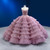 Heavy Beads Ball Gown Tulle Strapless Prom Dress