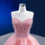 Pink Tulle Sweetheart Beading Crystal Prom Dress
