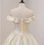 Gold Ball Gown Off the Shoulder Quinceanera Dress