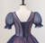 Navy Blue Tulle Puff Sleeve Beading Quinceanera Dress