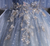 Blue Tulle Sequins Off the Shoulder Beading Quinceanera Dress