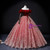 Red Tulle Velvet Off the Shoulder Quinceanera Dress