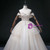 Champagne Tulle Appliques Beading Quinceanera Dress