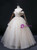 Champagne Tulle Appliques Beading Quinceanera Dress