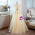 Champagne Tulle Sequins V-neck Beading Quinceanera Dress