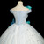 Blue Tulle Sequins Off the Shoulder Appliques Quinceanera Dress