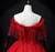 Burgundy Tulle Off the Shoulder Beading Appliques Quinceanera Dress