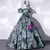 Oil Paint Strapless Quinceanera Dress Detachable Sleeve