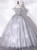 Gray Tulle Off the Shoulder Appliques Quinceanera Dress