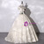 Champagne Satin Embroidery Appliques Quinceanera Dress