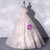 Champagne Tulle Sequins Strapless Quinceanera Dress