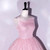 Pink Sequins Spaghetti Straps Quinceanera Dress