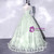 Green Tulle Straps Appliques Quinceanera Dress