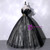 Black Tulle Sequins Beading Quinceanera Dress