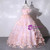 Pink Tulle 3D Appliques Quinceanera Dress