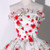 White Tulle 3D Flower Strapless Quinceanera Dress