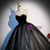 Black Tulle Sequins Sweetheart Quinceanera Dress