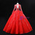 Red Tulle Long Sleeve Beading Sequins Backless Quinceanera Dress